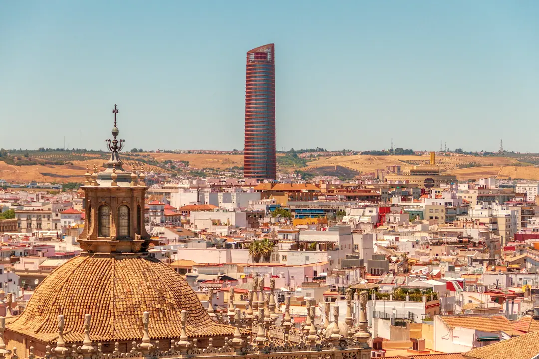 Vista de los tejados del centro de Sevilla